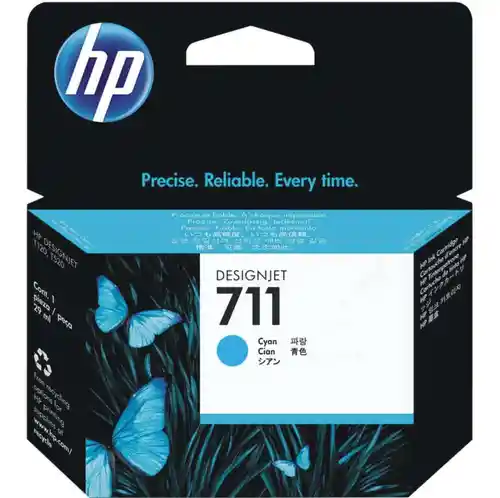 Hp Cartucho de Tinta 711 Original Cian Cz130A