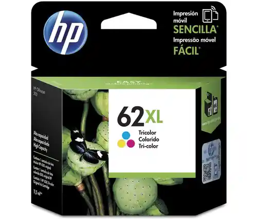 Hp Cartucho de Tinta 62Xl Original Tricolor C2P07Al