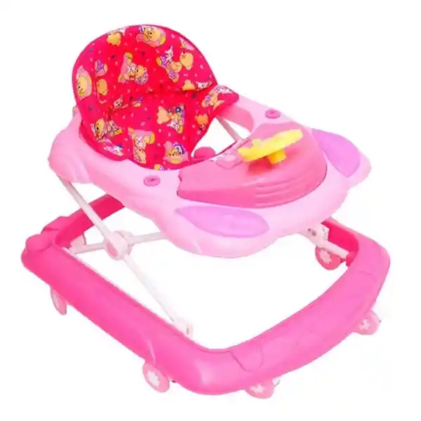 Genérico Caminador Andadera Para Bebes Buggy Luces Sonido Rosado