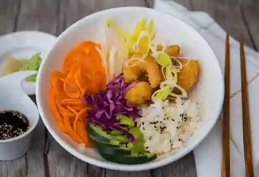 Poke Camarones Rebozados