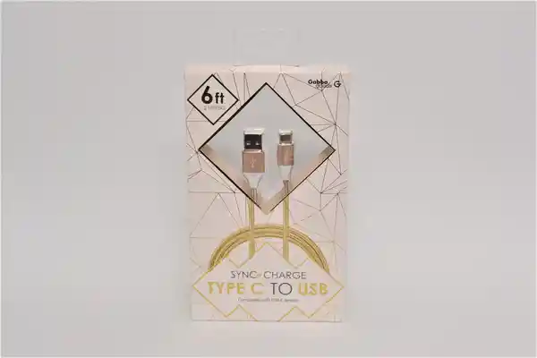 Gabba Goods Cable Tipo c Con Usb Color Dorado