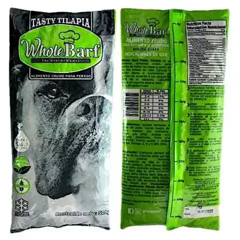 Whole Barf snacks Tilapia 500 g