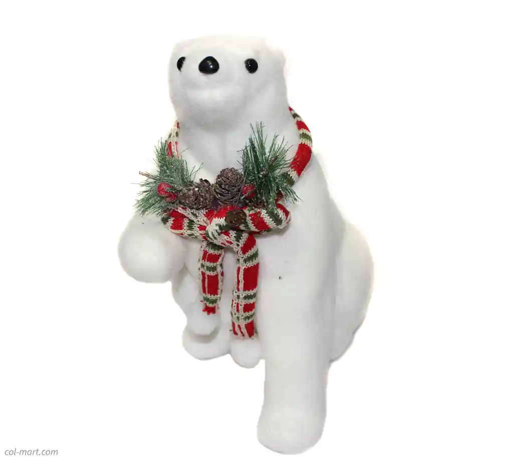 Oso polar de Navidad