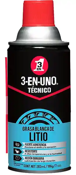 3-En-Uno Grasa Blanca de Litio 282 mL