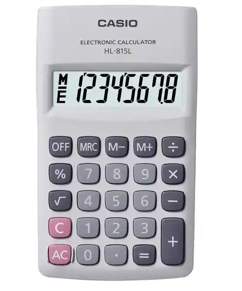 Casio Calculadora Hl-815L Color Blanco