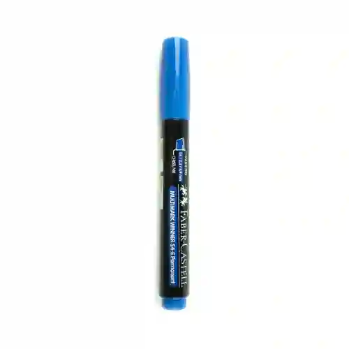 Faber Castell Marcador Permanente Azul