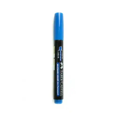 Faber Castell Marcador Permanente Azul