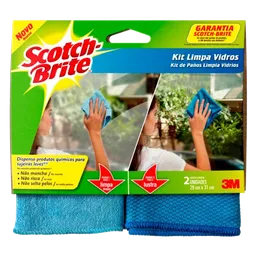   Scotch Brite  Pano De Microfibra Vidrios Pack X 2 