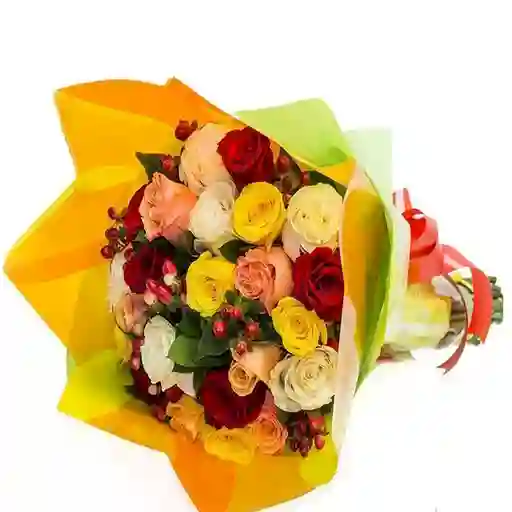 PetalosDe Rosa Arreglo Floral Bouquet Rosa Premium