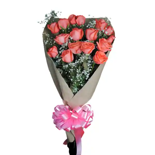 Petalos De Rosa Arreglo Floral Ramo Rosas En Yute