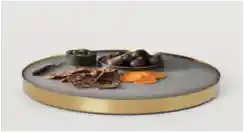 centro de mesa giratorio concreto