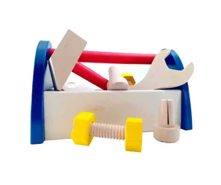 Caja Herramientas Montessori Madera Juego Didáctico Niños