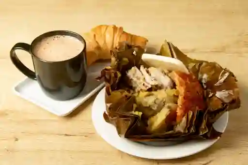 Combo Tamal Super con Chocolate