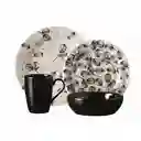 Corona Vajilla Meranti 4 Puestos 16 Piezas