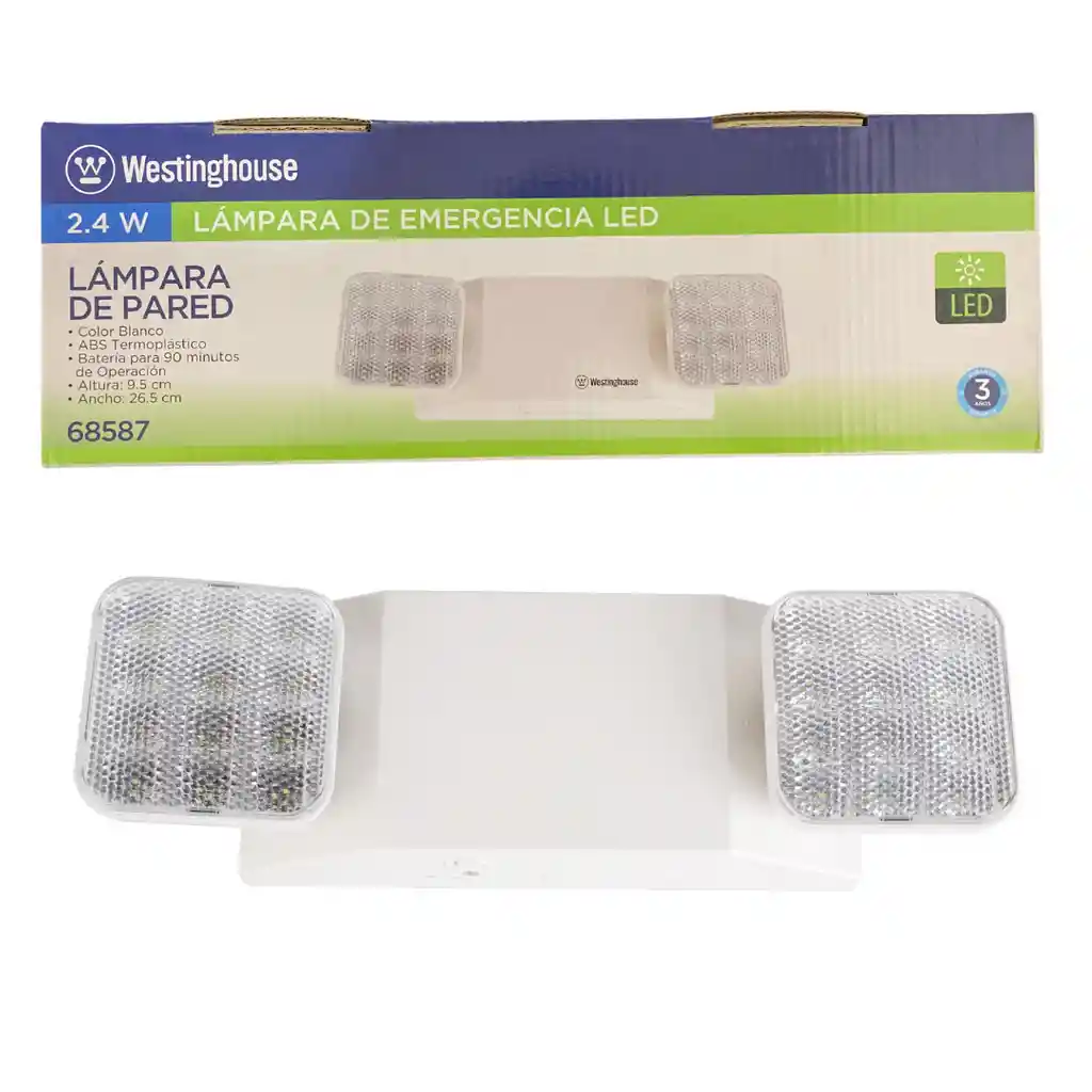 Lampara De Emergencia 6500k Luz Blanca 2.4w Westinghouse