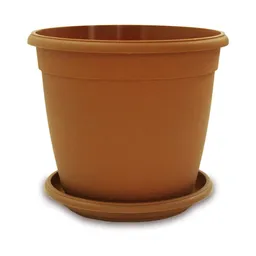 Maceta Decorativa Para Todo Tipo de Plantas. Matera 26  cm. Plato de 23  cm. Sku 7702899410931