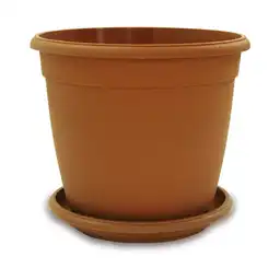 Maceta Decorativa Para Todo Tipo de Plantas. Matera 26  cm. Plato de 23  cm. Sku 7702899410931