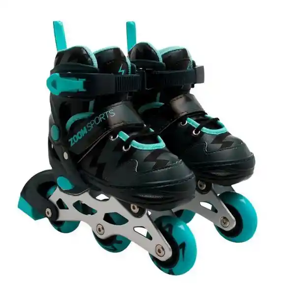 Zoom Sports Patines Ajustables. Aluminio Talla 27 - 30 Negro. Sku 7707631130238