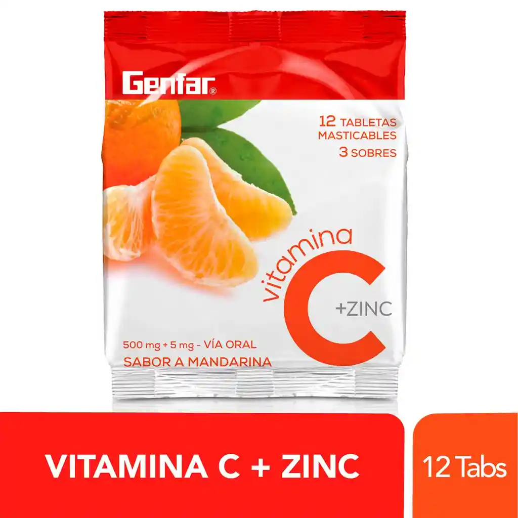 Vitamina C O1Ne Mandarina+ Zinc