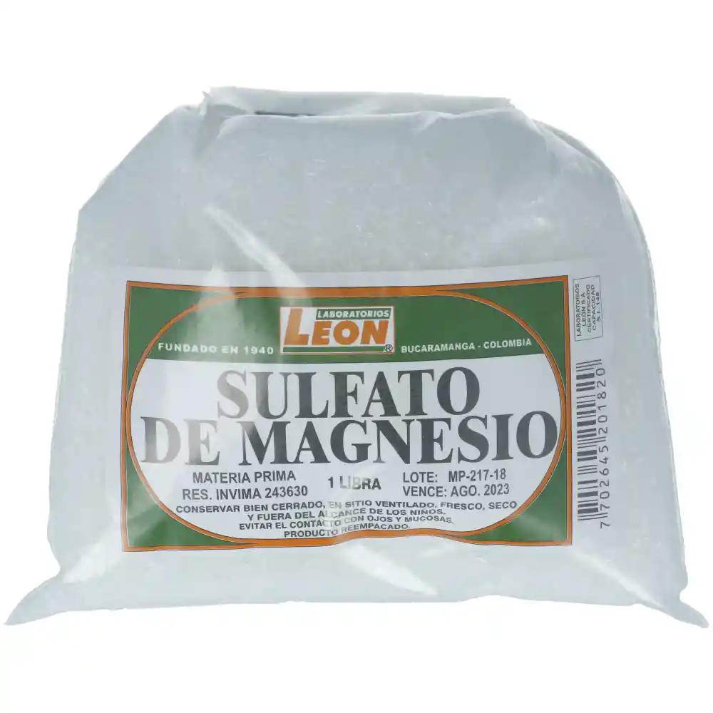 Sulfato De Magnesio Leon