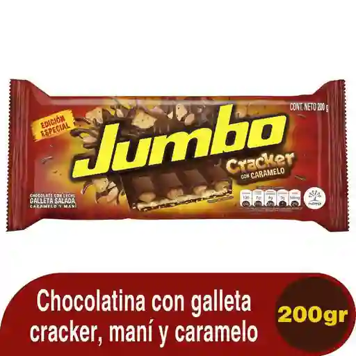 Jumbo Chocolatina Cracker con Caramelo