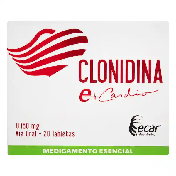 Ecar Clonidina Dio X 20 Tabletas