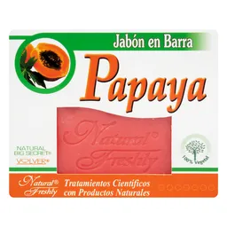 Natural Freshly Jabón en Barra de Papaya