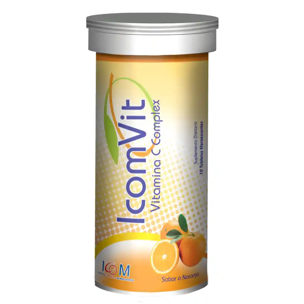 Vit Icomsuplemento Dietario Tabletas Efervescentes Sabor Naranja