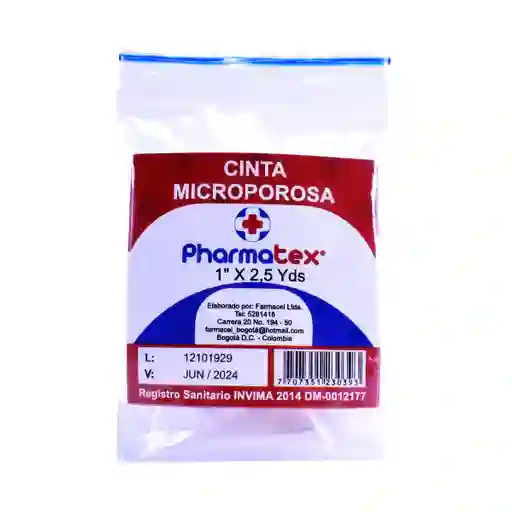 Pharmatex Micropore Piel 1 X 2.5 Yd