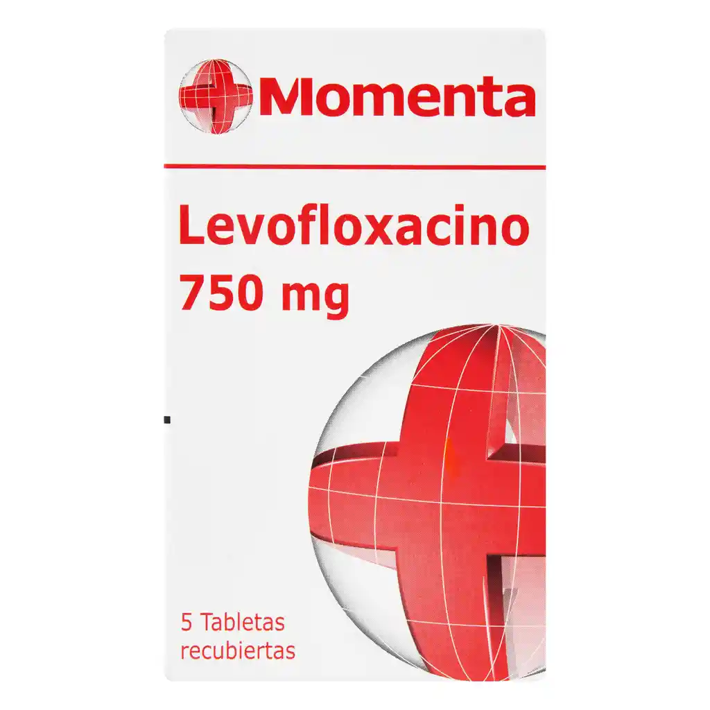Levofloxacino 750 Mg x 5 Tabletas