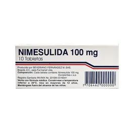 Farmanal Nimesulida Antiinflamatorio (100 mg) Tabletas