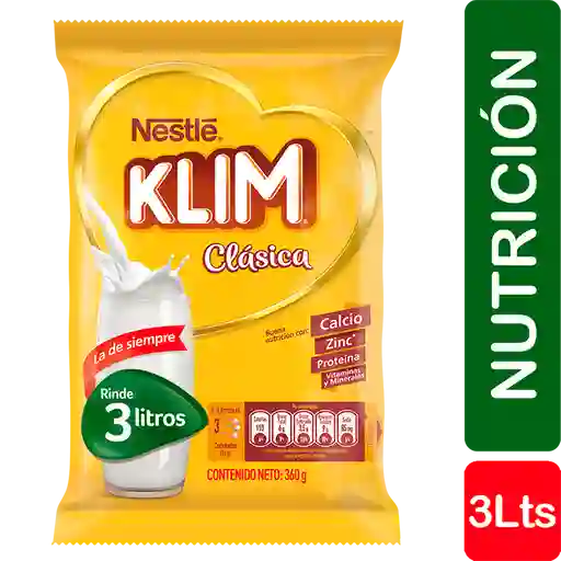 Leche en Polvo KLIM® Fortificada Bolsa x 360g