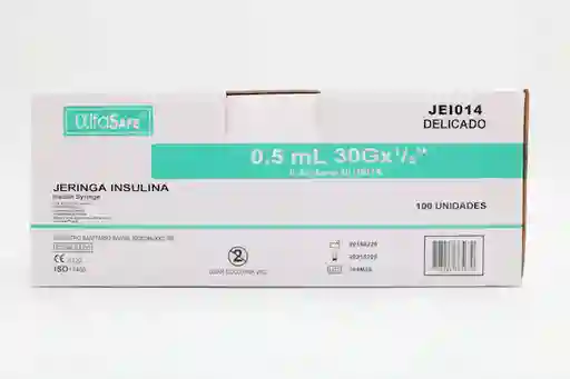 Alfa Trading Jeringa Ins.0.5Ml 30Gx1/3(8Mm)100Ud