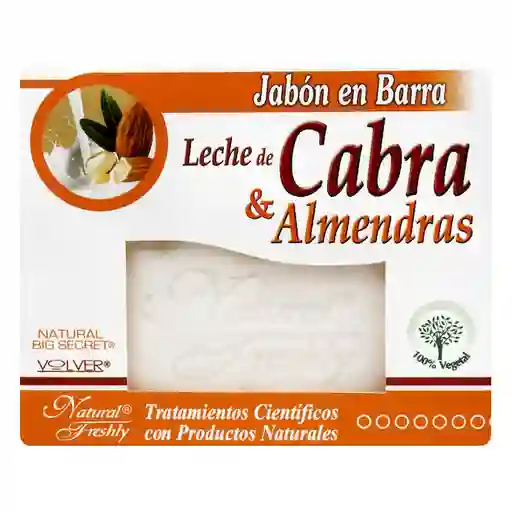 Natural Freshly Jabón en Barra Leche de Cabra y Almendras
