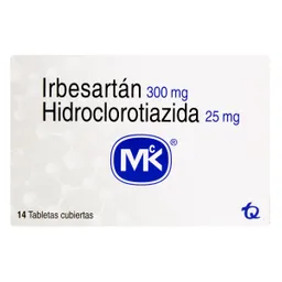 Hidroclorotiazida Irbesartan Hct 300+25 Mg 14 Tbs Mk