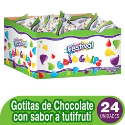 Golochips Gotitas de Chocolate Sabor Tutti Frutti