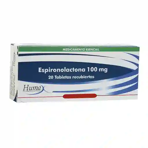 Humax Pharmaceutical Espironolactona 100 Mg 100 Tabletas Hp