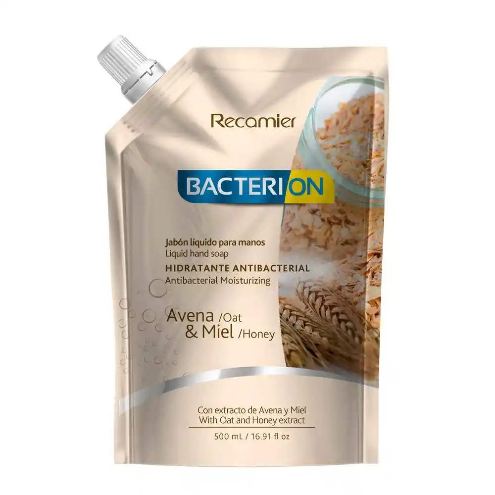 Bacterion Jabón Avena Recamier Miel