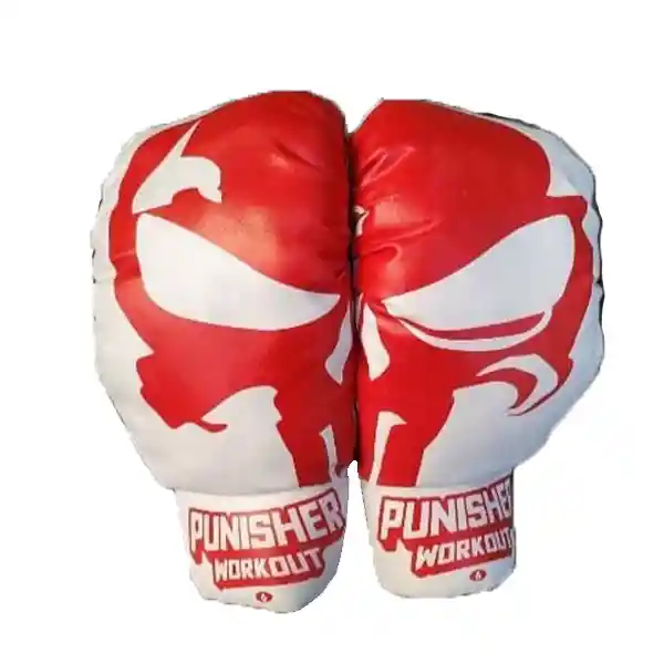 Guantes de Boxeo Blanco Rojo