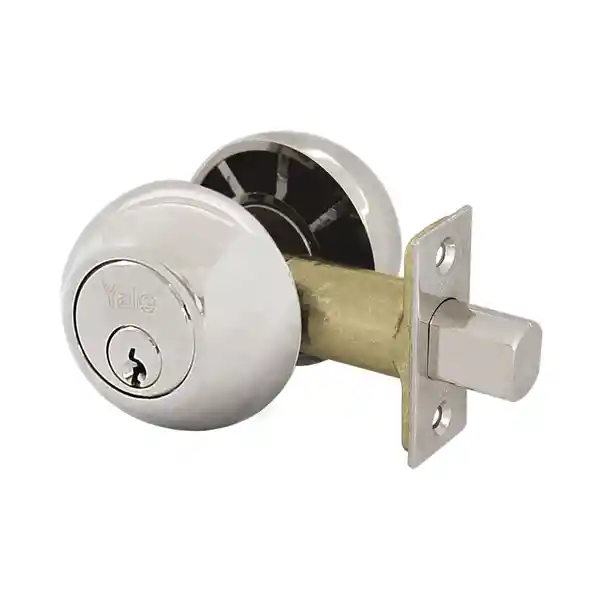 Yale Chapa Seguridad 170 1/4 Cromo Doblecilind 4011