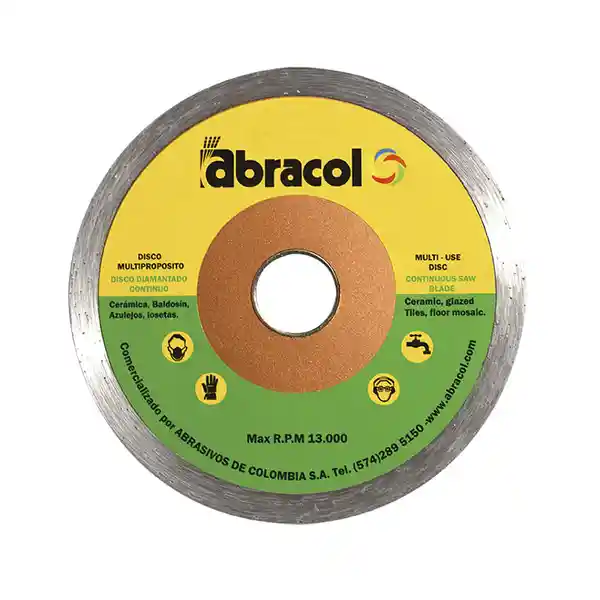 Abracol Disco Diamantado 7 Pulg. Continuo(25)