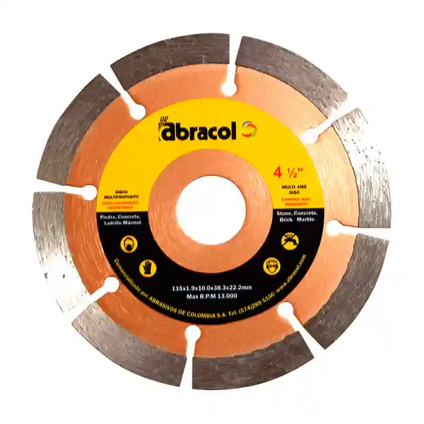 Abracol Disco Diamantado 4 1/2 Segment(25)