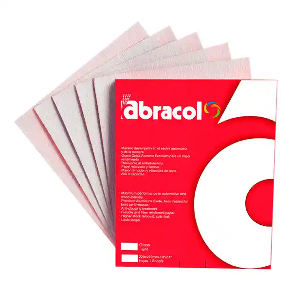 Abracol Lija Seca Roja N°80 (50)