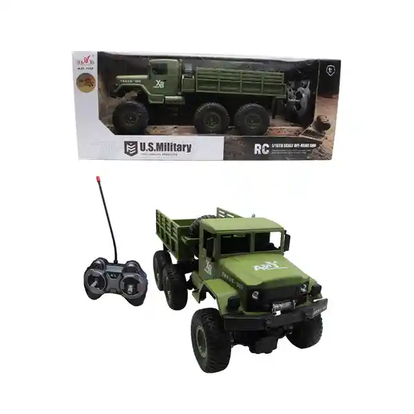AOHO Juguete Réplica Camion Militar Control Remoto