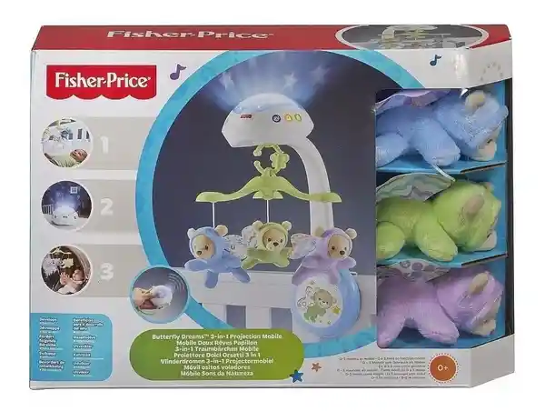 Fisher Price Móvil Proyector Cuna Amigos Natural