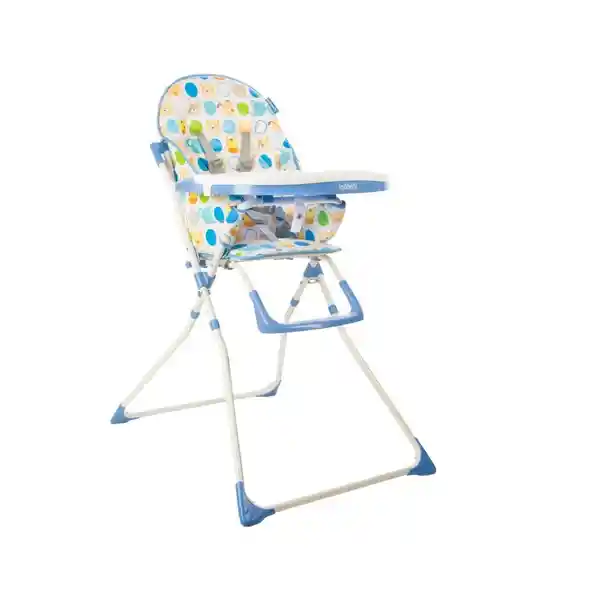 Infanti Comedor Para Bebe Silla Alta Candy Azul Plegable