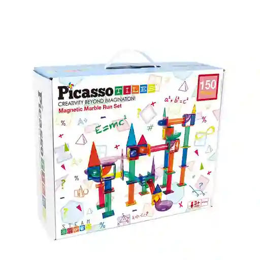 Picasso Tiles Pista Canicas 150 pz Juguete Magnético PTG150