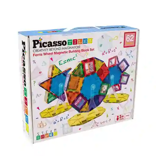 Picasso Tiles Juguete Magnético Piezas Chicago 2 y 3 D PT62