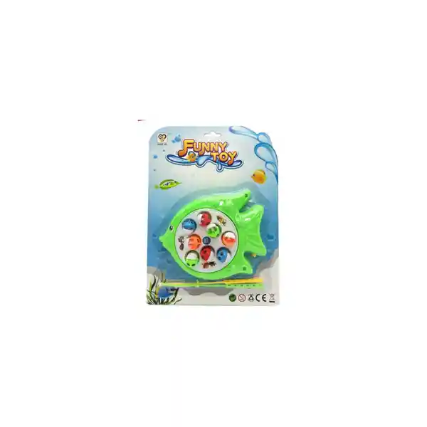 Funny Toy Juguete Para Niños Set Pesca en Blister Con Dos Cañas