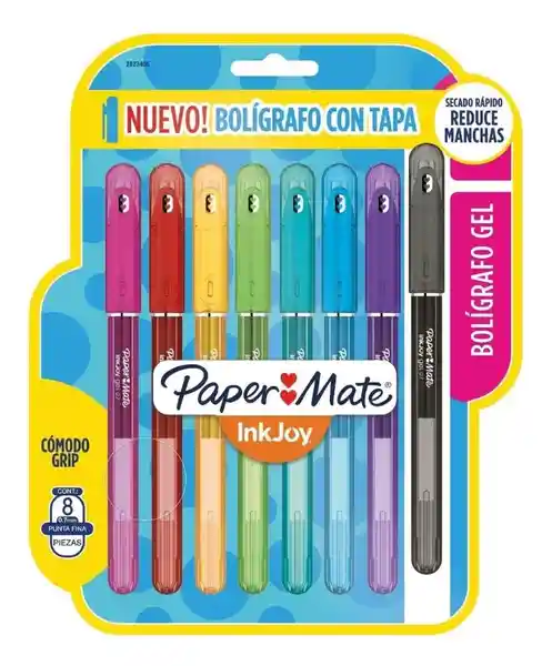 Paper Mate Bolígrafo Kilométrico Gel Con Tapa